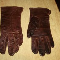 Echt Leder Handschuhe braun Gr 7