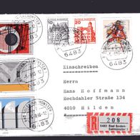 BRD / Bund 1983 Bauhaus: 100. Geburtstag von Walter Gropius MiNr. 1164 - 1166 Brief g