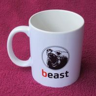 NEU: Kaffee Tee Tasse "Beast" HypoVereinsbank" Pott Becher Anspruch Antrieb Ost
