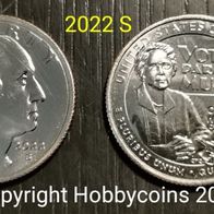 USA : 25 cts American Women Quarter Nina Otero-Warren 2022 S San Francisco