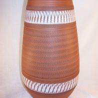 AKRU / ILKRA Sgraffito-Klinkier-Keramik Vase, Modell-Nr. 119 / 40, 50/60er * **