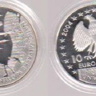 2004 BRD Nationalparke Wattenmeer 10 Euro Polierte Platte