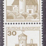 BRD Bund 914A Rollenmarke mit  postfrisch sechser Streifen #046876