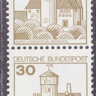 BRD Bund 914A Rollenmarke mit  postfrisch sechser Streifen #046878