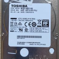 Toshiba MQ01ABD100 (1 TB SATA-HDD 2,5")