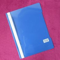 NEU Schnellhefter LEITZ 4191 blau Standard A4 PVC Sichthefter Kunststoff Plastik