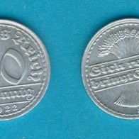 Deutsches Reich 50 Pfennig 1922 D