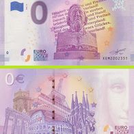 0 Euro Schein Die deutsche Nationalhymne XEMZ 2020-14 selten Nr 2362