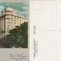Spanien - Hotel Wellington Madrid, vermtl. 1970er Jahre Postkarte Ansichtskarte