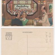 Belgien vermtl 1950er Jahre - Brussels Canterbury Hotel, Ansichtskarte AK Postkarte