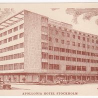 Schweden 1930er Jahre Apollonia Hotel Stockholm alte Ansichtskarte Postkarte