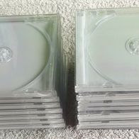 20x Leerhülle Jewelcase Weiß: Für jeweils 1x CD / DVD / Blu-ray / Rohling