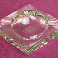 NEU: exclusiver Kristall Aschenbecher moderne Rhombus Form massive Ausführung