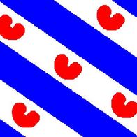 Friesland Flagge Aufkleber – 4 Vinyl-Sticker Mit Provinz Frisia Motiv, Je 50 Mm, Für Auto & Mehr