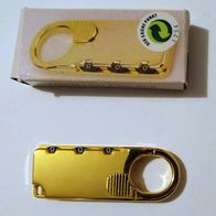 Schlüsselring Schlüsselanhänger Combination Padlock mit Gravur Patented