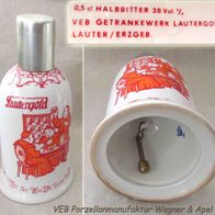 DDR Wagner & Apel Porzellan Glocke * Flasche von Lautergold - leer