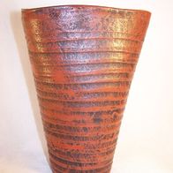 Studio Keramik Vase - 70er Jahre, Ritzsignatur - M / W - s. Fotos * **