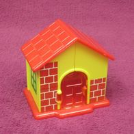 kleines Puppenhaus zum Aufklappen 6,5x7,5x5 Spielhaus Puppenstube Minihaus