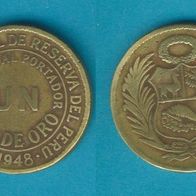 Peru 1 Sol De Oro 1948