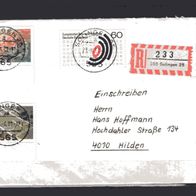 BRD / Bund 1981 Sporthilfe MiNr. 1094 - 1095 Einschreiben gelaufen