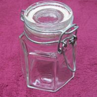 NEU Mini Drahtbügel Weckglas mit Bügelverschluss 100ml Einmachglas mit Gummiring