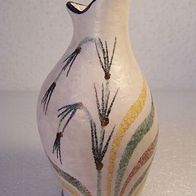 Handbemalte u. signierte Keramik-Vase, 60er J.