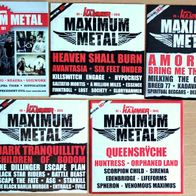 5 CD´s Metal Hammer - Maximum Metal , Nr. 181 - 185