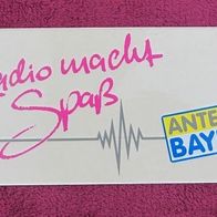 NEU: Aufkleber Sticker "Radio macht Spaß" Antenne Bayern Radiosender Werbung