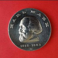 20 DDR Mark Silber Münze Karl Marx von 1968
