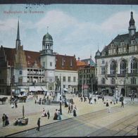 Postkarte / Ansichtskarte - Halle / Saale - Marktplatz / Rathaus - 1910 - anschauen !