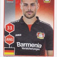Bayer Leverkusen Topps Sammelbild 2017 Kevin Volland Nr.182