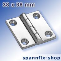 OPIOL QUALITY Scharnier 38x56mm Edelstahl A4 - 2 Stück Türbänder Für Möbel & Tore
