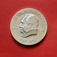 20 DDR Mark Silber Münze Johann Wolfgang von Goethe von 1969