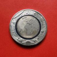 5 Euro Münze vom blauen Planet von 2016 F, unzirkuliert