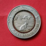 5 Euro Münze Gemässigte Zone von 2019 F, unzirkuliert