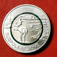 5 Euro Münzen Subpolare Zone von 2020 J, unzirkuliert