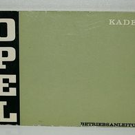 Betriebsanleitung Handbuch Opel Kadett B Olympia, Stand 08/1970