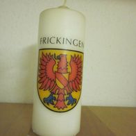 Frickingen Salemertal Farbdruck-Kerze 180 x 70 mm Wappen -ungebraucht -