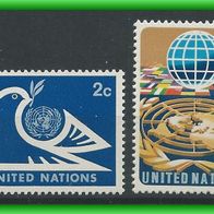 UNO New York MiNr.269 + 271 postfrisch (4532)