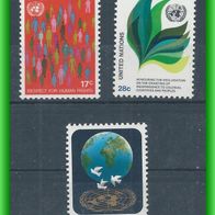UNO New York MiNr. 391 - 393 komplett, postfrisch (4533)