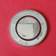 5 Euro Münzen Polare Zone von 2021 F, unzirkuliert