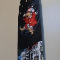 Krawatte, schwarz mit Weihnachts-Motiv (T#)
