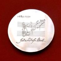 20 DDR Mark Silber Münze Johann Sebastian Bach von 1975, Motivprobe