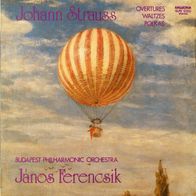 Johann Strauss -Overtures Waltzes Polkas LP Budapest Philharmonic Orchestra Ferencsik