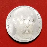 10 DM ark Robert Koch von 1993, Prägestätte J, 625er Silber