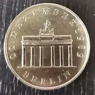DDR : 20 Mark Brandenburger Tor 1990