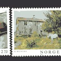 Norwegen 1987 Klassiker der norwegischen Malerei MiNr. 979 - 980 postfrisch