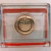 5 Euro Münze in Stempelglanz Tropische Zone von 2017 D, in Sammelbox
