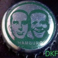 Hamburg Kronkorken Fritz Kola Cola Limo dunkelgrün silber Kronenkorken Korken benutzt