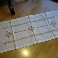 Läufer weiß Stickerei 41 x 97 cm NEU